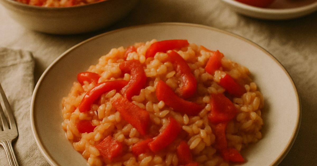 Arroz de Pimentão e Tomate